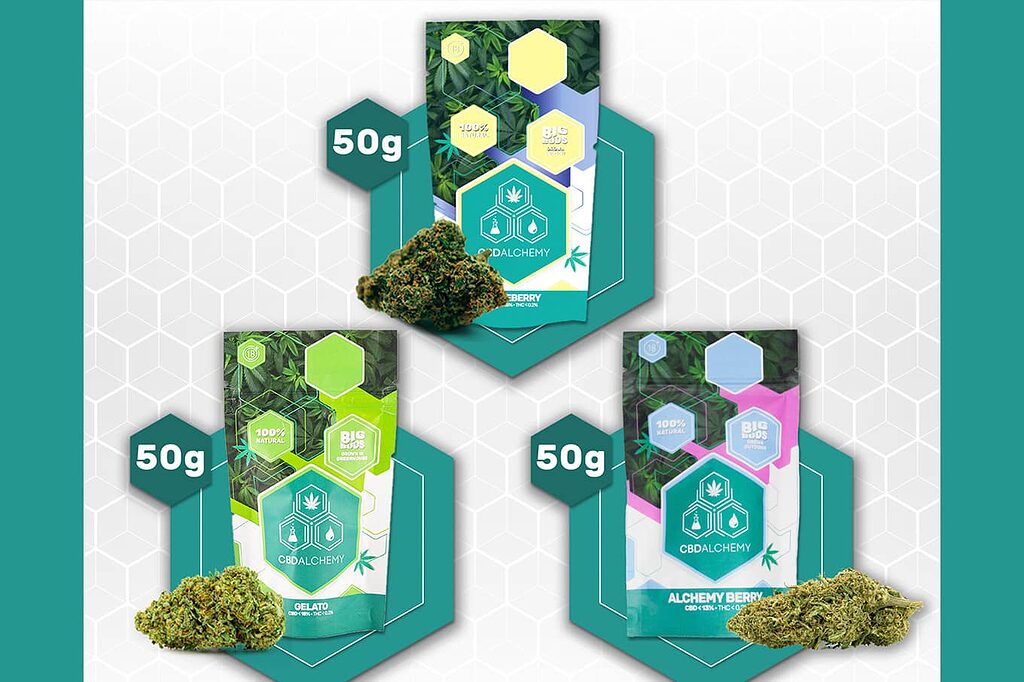 Stocke your love for CBD with the 150g Bulk Pack. Alchemy Berry, Deep Candy, Blueberry and more, all in one pack. Excellence and savings.