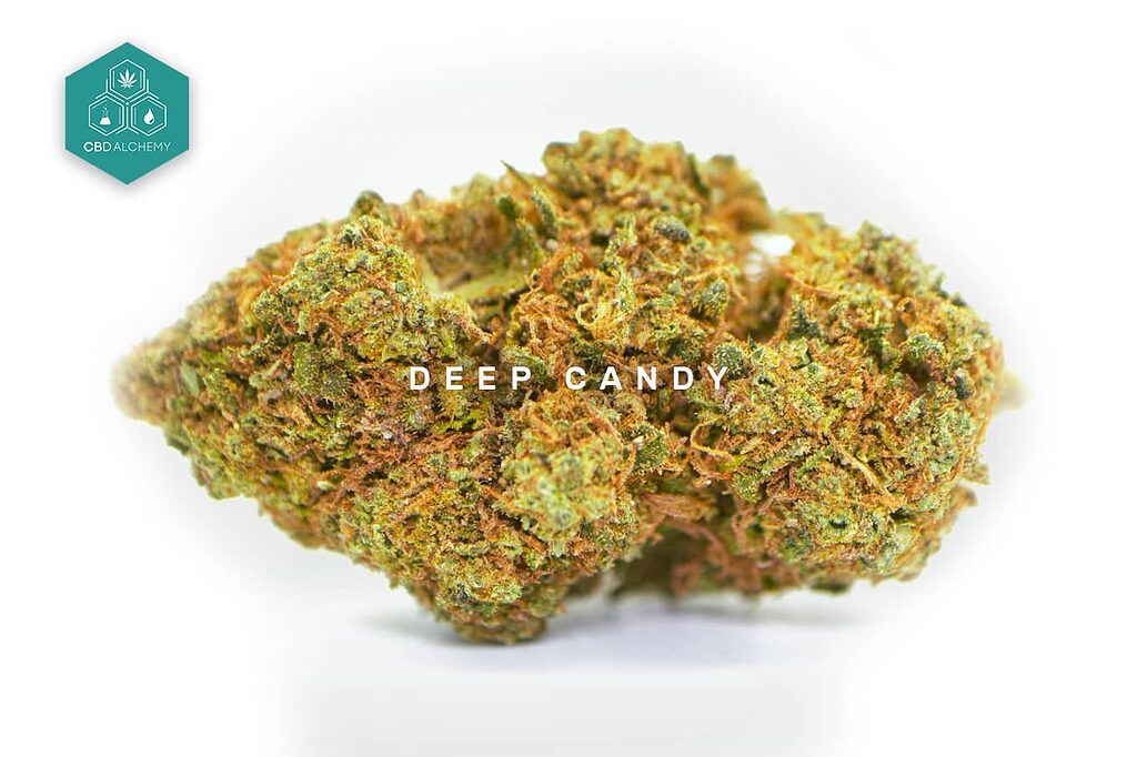 Tauchen Sie ein in die Süße von Deep Candy CBD-Blüten, Ihre Flucht in die totale Entspannung.