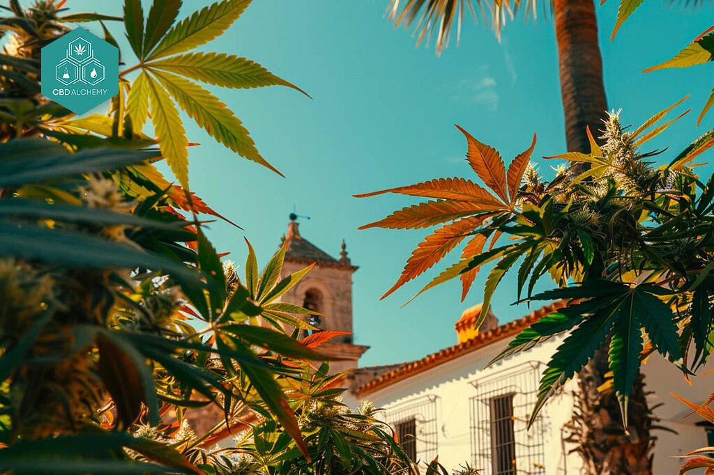 Pure and Legal Growing: CBD buds under the Spanish sun, complying with every EU standard.