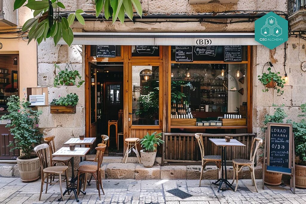 Trovi il suo spazio al CBD Shop Burgos, il caffè con carattere.