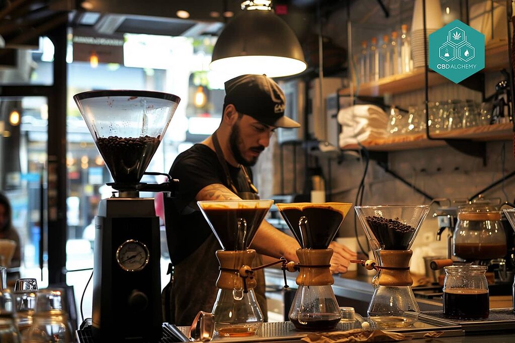 Le café le plus artisanal au Coffee House Barcelona.