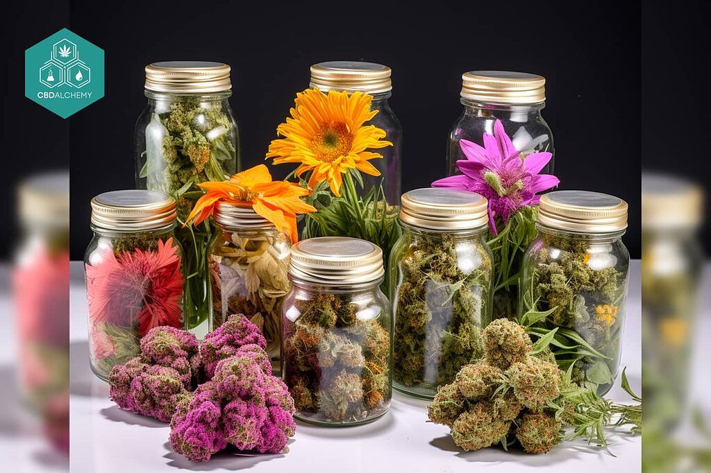 CBD flowers in Madrid: discover strains like Zkittlez and Gorilla Glue.