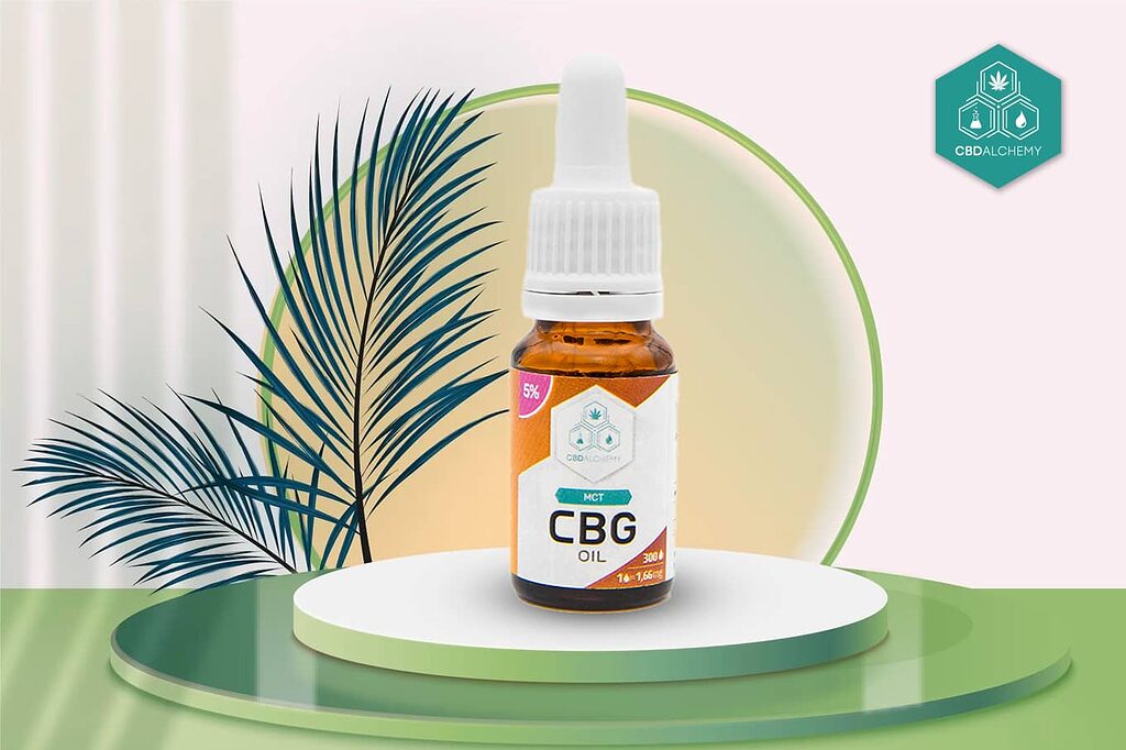 Huile CBG 5 % : maximise les bienfaits grâce à une concentration élevée de cannabinoïdes.