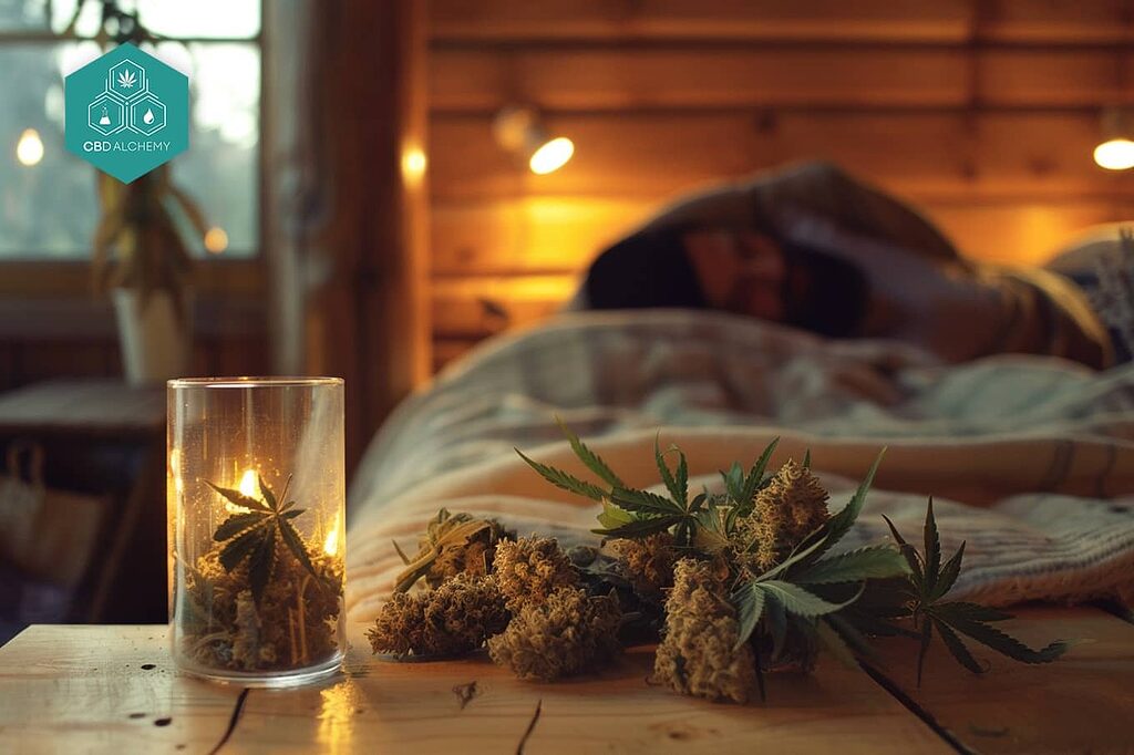 Infusión de cáñamo: combinación de hierbas para el sueño.