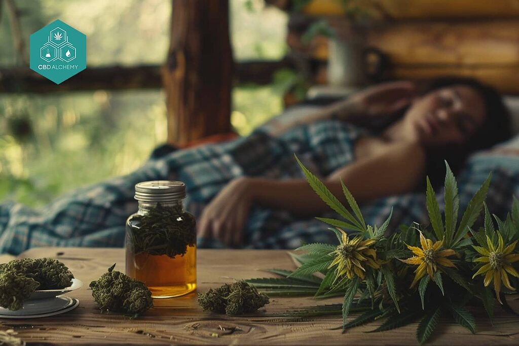 CBD infusion for sleep: relaxation and deep rest.