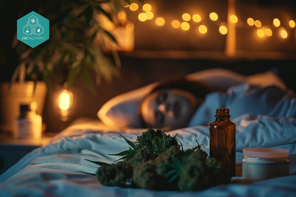 CBD infusion for sleep: wellness and tranquility.