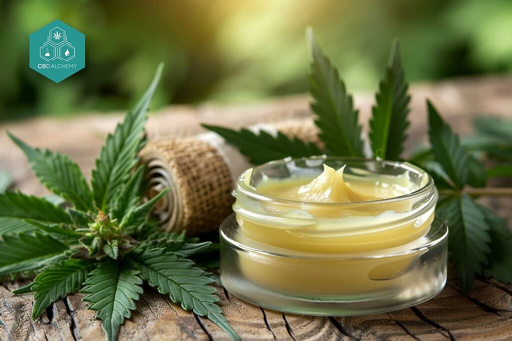 CBD cream with arnica montana flower extract for relief.