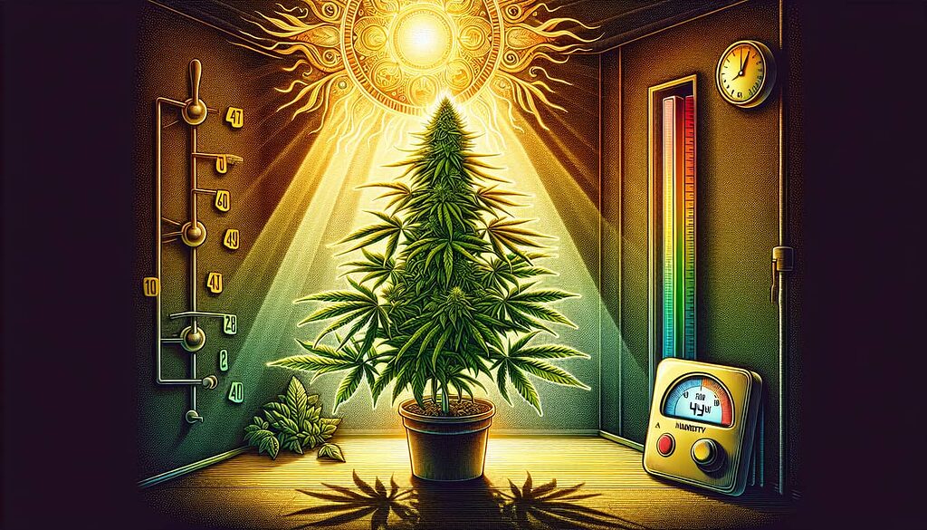 Le condizioni ideali per la fase di fioritura della marijuana.