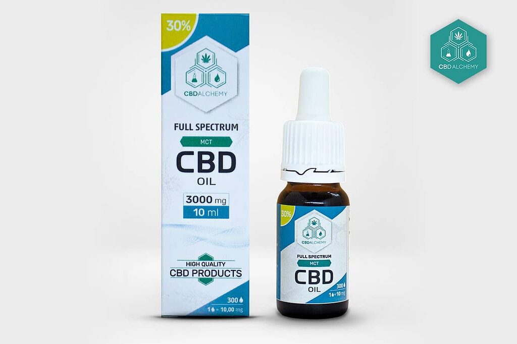 Aceite CBD Full Spectrum al 30%: Alta concentración para mayor eficacia.