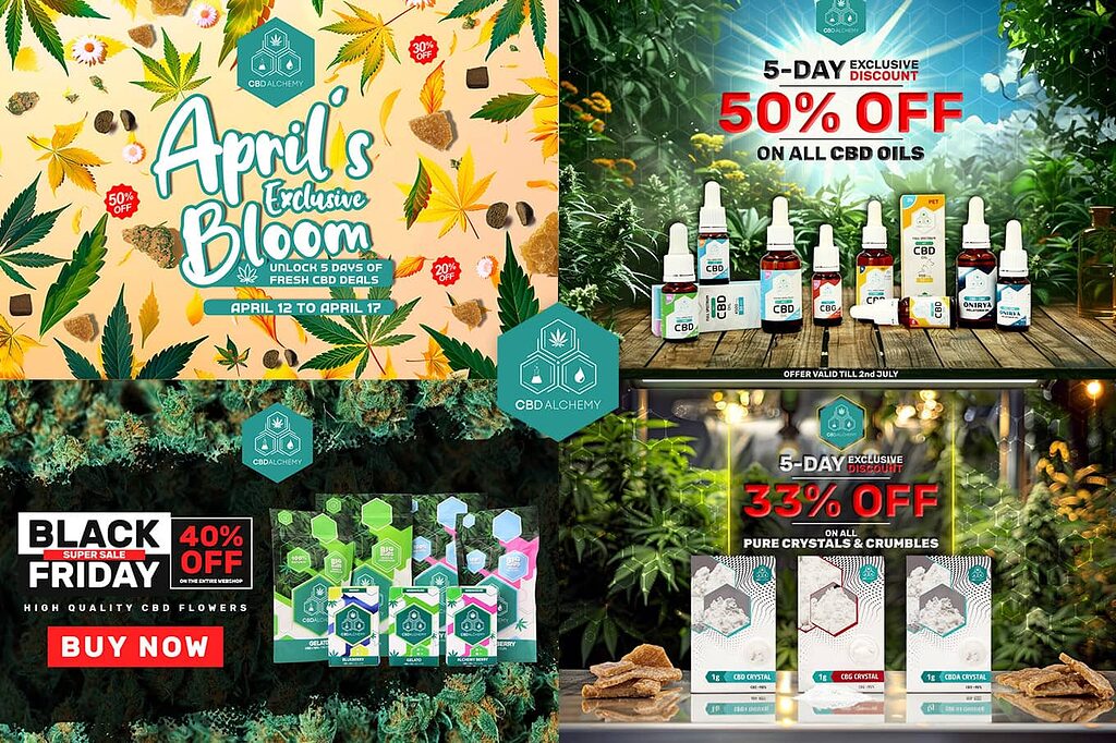 Ofertas flash de CBD con descuentos especiales