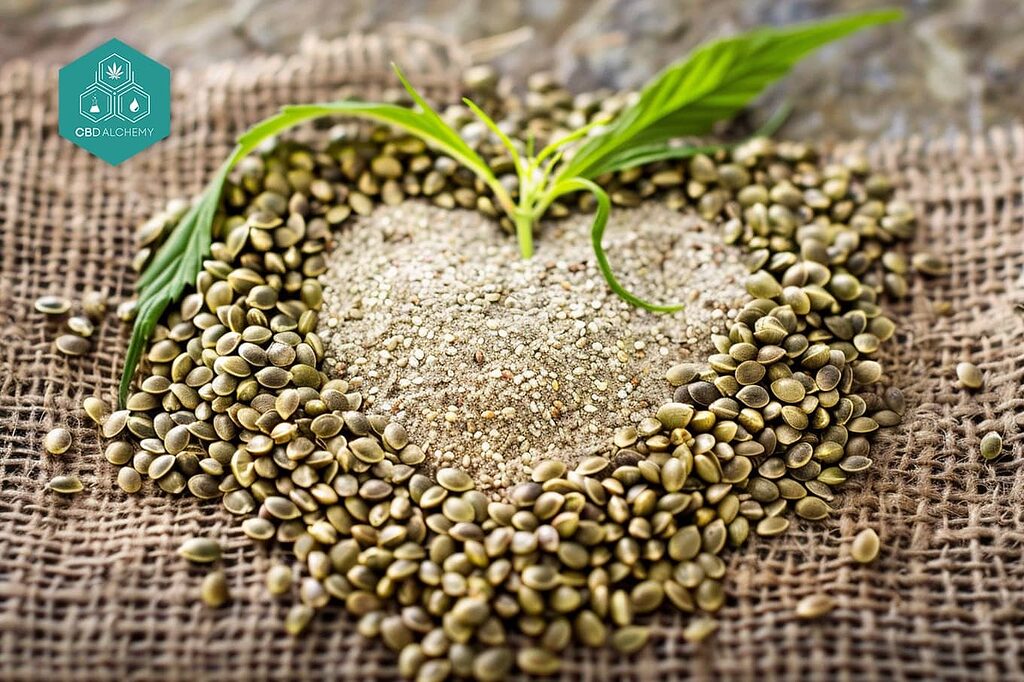 Hemp seeds: basis of hemp protein.