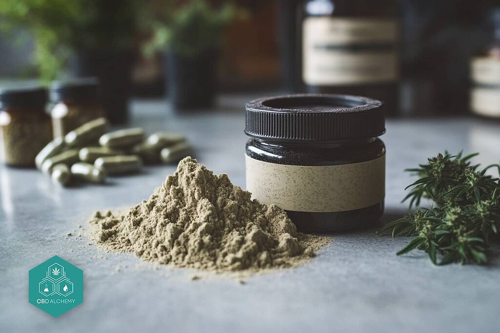 Hemp protein powder: nutritional richness.