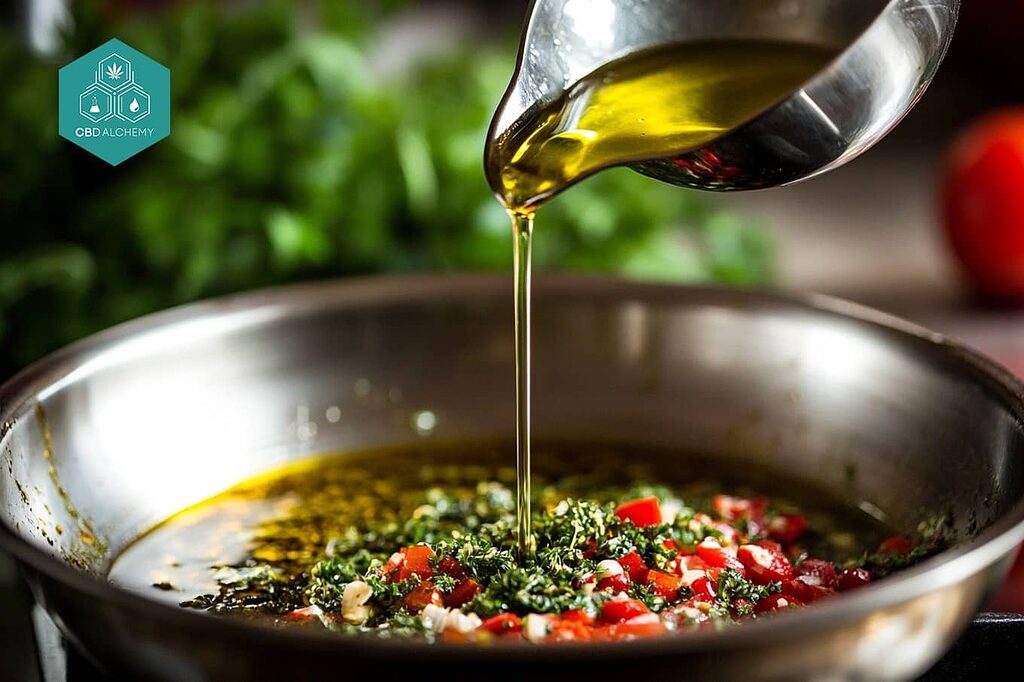 Uses of hemp seed oil in cooking.