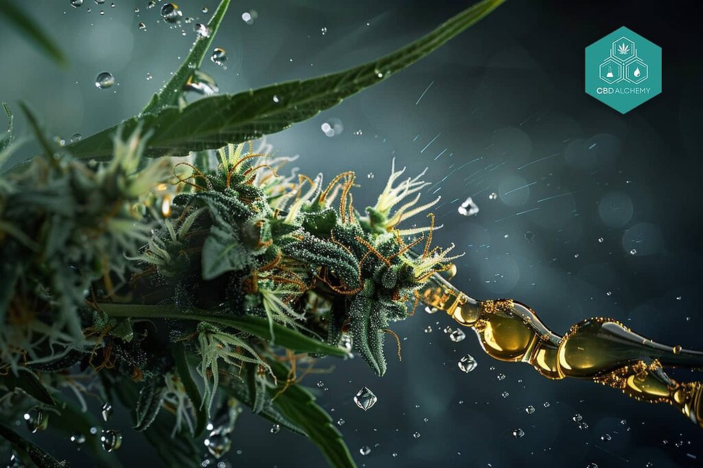 CBD buds rich in terpenes.