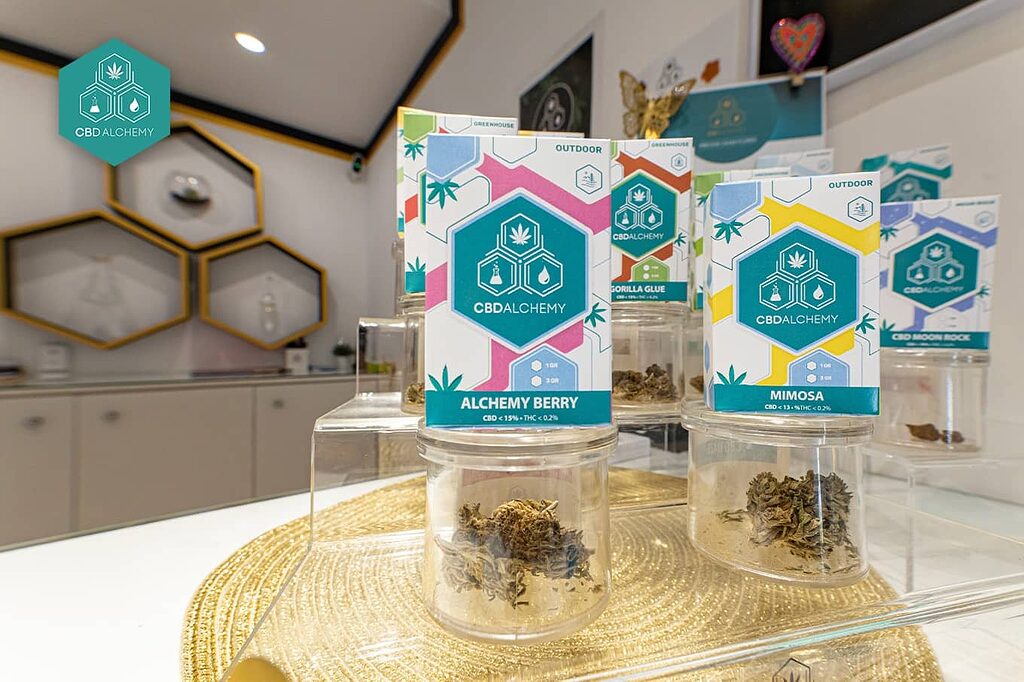 High quality CBD flowers available in stores in Madrid.