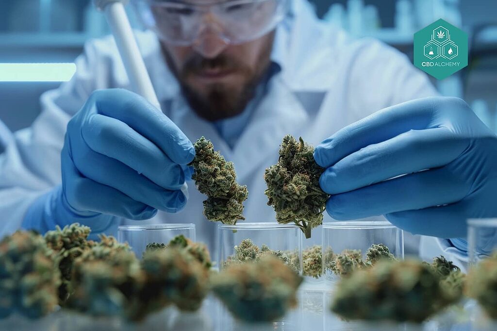 Investigación científica sobre beneficios del CBD.