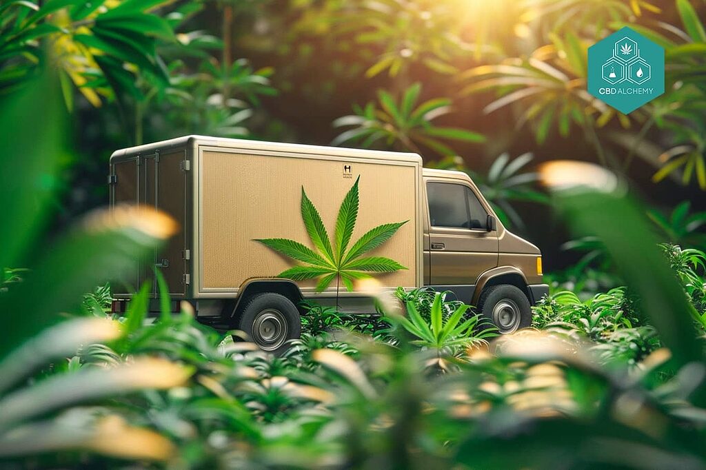 CBD home delivery in Mallorca, facilitating access to products.