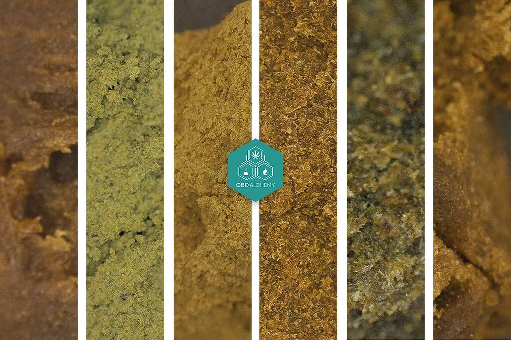 Affichez la catégorie CBD hash dans la boutique en ligne de CBD Alchemy.
