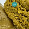 Goldene Trichome von authentischem marokkanischem Double Zero Haschisch.