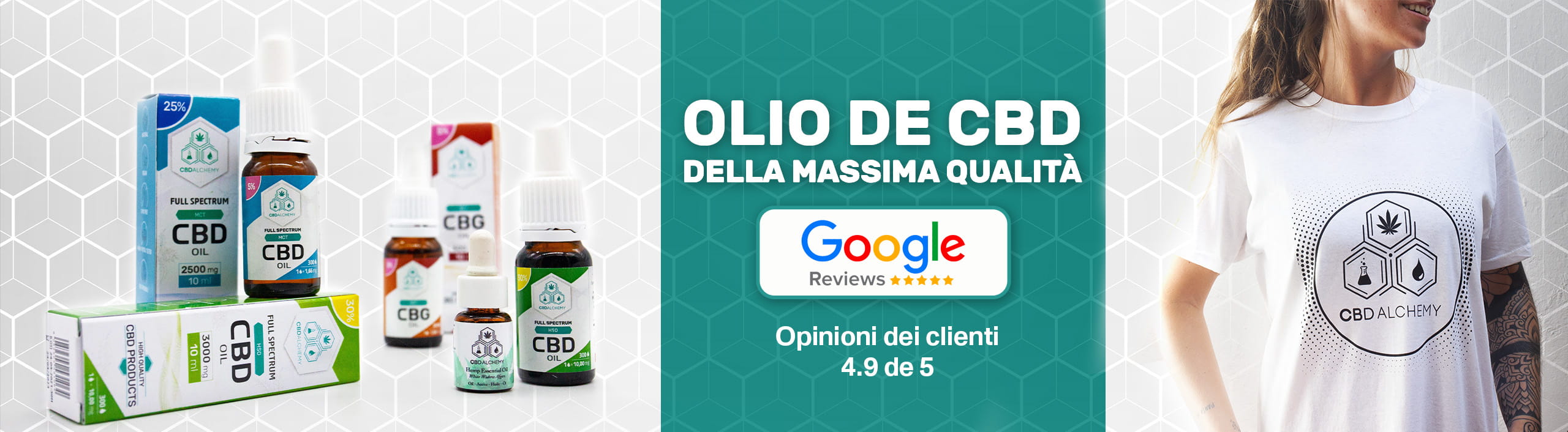 CBD Alchemy è apprezzata su Google My Business per i suoi oli di CBD di alta qualità.