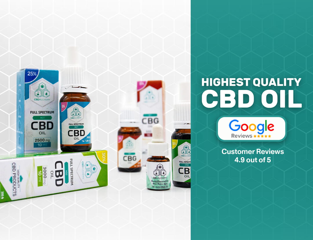 CBD Alchemy is praised on Google My Business for its high quality CBD oils