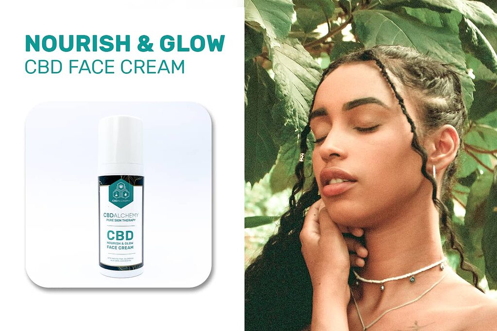 Nourish & Glow: The daily moisturizing ritual with CBD Face Cream.