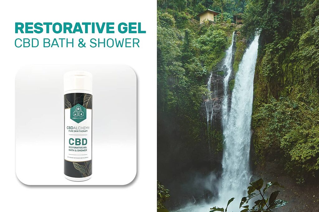 Luxurious bath rituals with CBD Bath & Shower Gel.