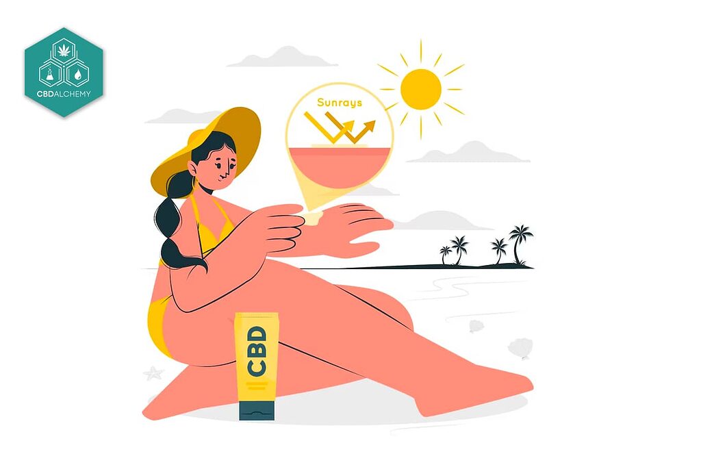 CBD's role in UV protection: Guarding your skin against harmful rays.