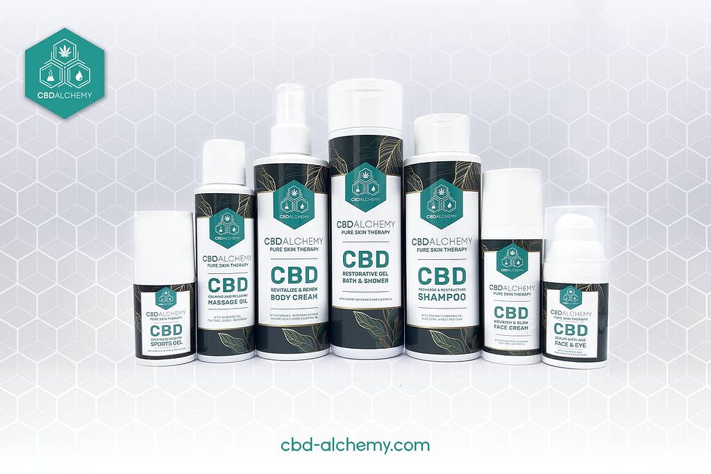 Experience the transformative power of CBD with CBD Alchemy's innovative cosmetics range.