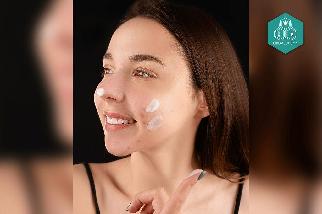 Una pelle più chiara davanti a noi: Come il CBD contrasta l'acne e rivela una carnagione radiosa.
