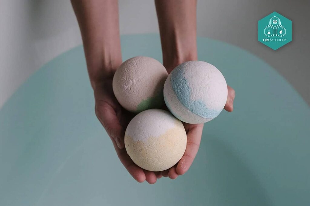 CBD-infused bath bombs for ultimate relaxation.