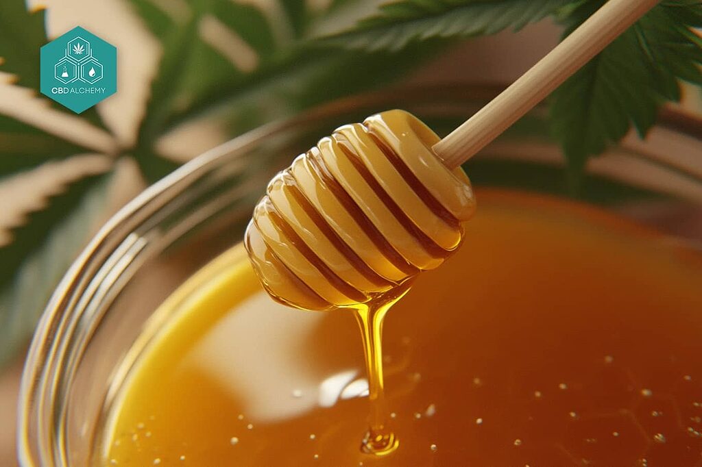 CBD-infused honey: Nature's sweetness enhanced.