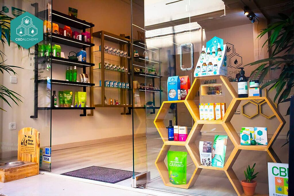 La vitrine de CBD Clinic - votre magasin de CBD local