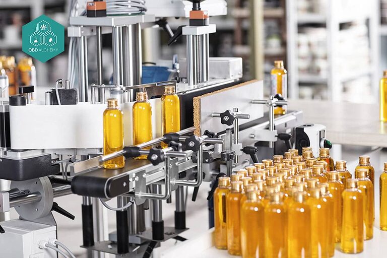 CBD e liquids bottling facility