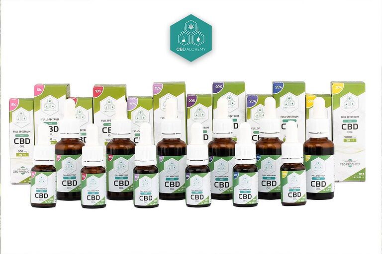 Premium range of full spectrum CBD oil at CBD Alchemy.