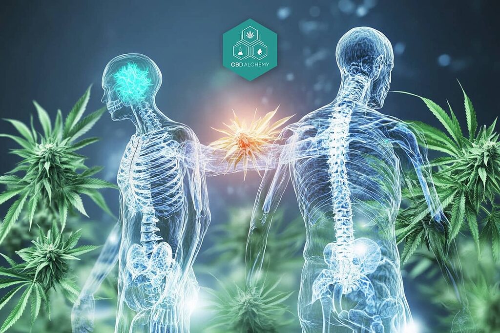 CBD interacts with the body's endocannabinoid system.