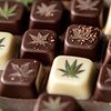 Premium hemp chocolate varieties: dark, milk, and white options with natural hemp seeds.