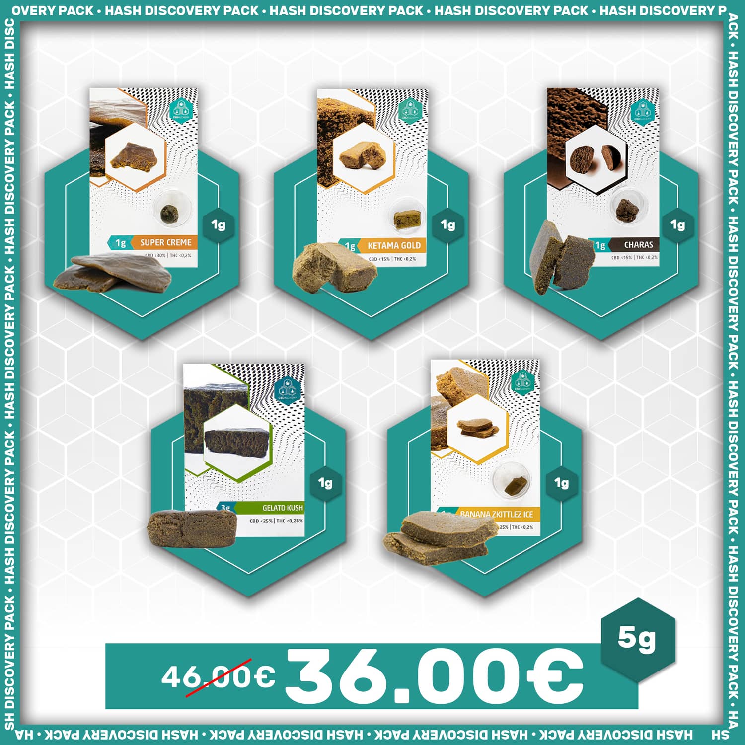 5g Hash Discovery Pack CBD Alchemy