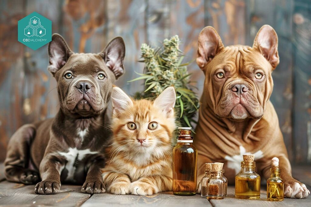 Olio di CBD per cani di taglia piccola o grande - aggiustamenti del dosaggio in base al peso.